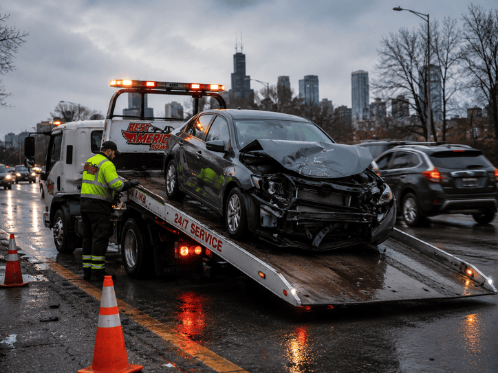Accident Towing service in Fremont CA — Best American Towing